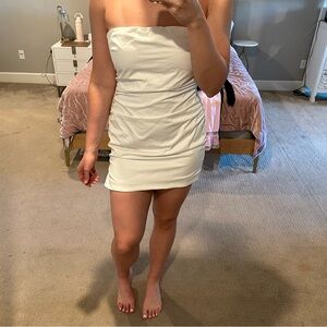 Cotton Candy LA Strapless White Mini Dress